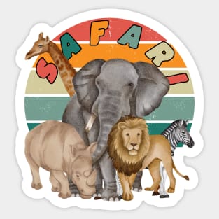 Safari animals Sticker